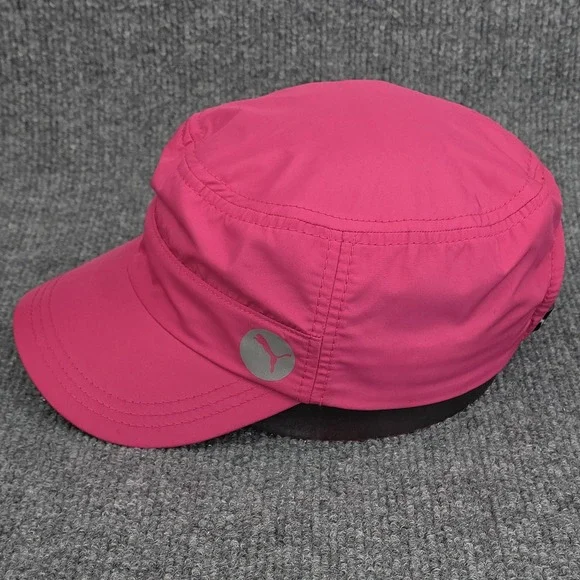 Puma Hat Cap Strap Back Pink Army Cadet Lightweight Run Hike Gym Outdoor Womens - Picture 4 of 12